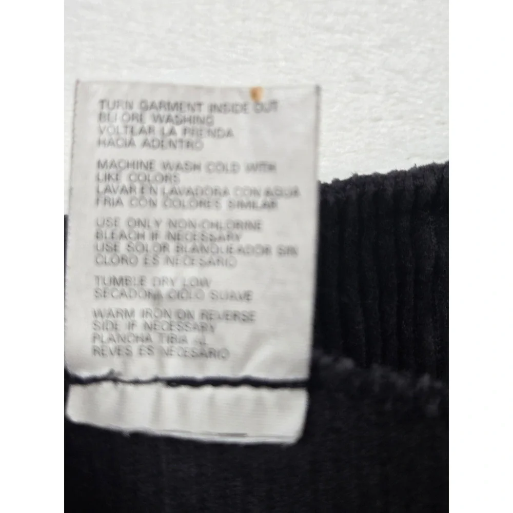 Disney Minnie Mouse Black‎ Corduroy Jumper Dress Girls Size 4 Vintage  Zip